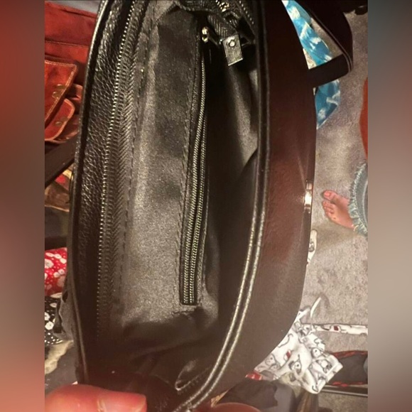 Boho Vegan Leather Western Fringe Crossbody Shoulder Bag - Picture 7 of 8